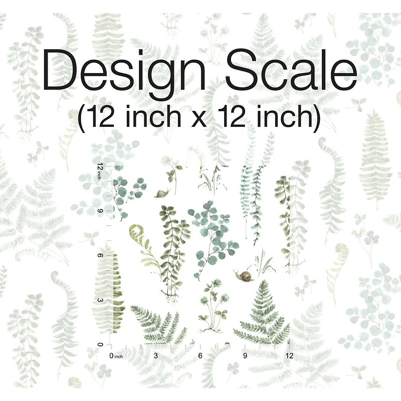 RoomMates White Fern Study Peel & Stick Wallpaper