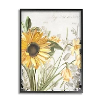 Stupell Industries Soft Sunflower Floral Framed Wall Art