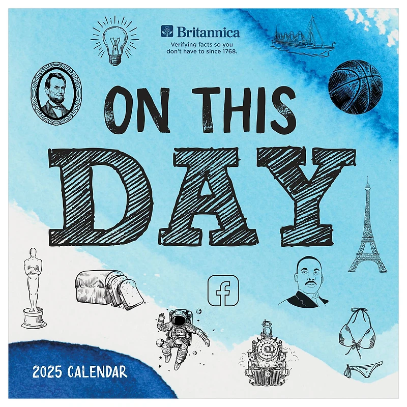 TF Publishing 2025 On This Day Wall Calendar