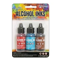6 Packs: 3 ct. (18 total) Ranger Tim Holtz® Alcohol Ink Kit, Rodeo