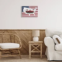 Stupell Industries Farmhouse American Flag Wall Plaque Art