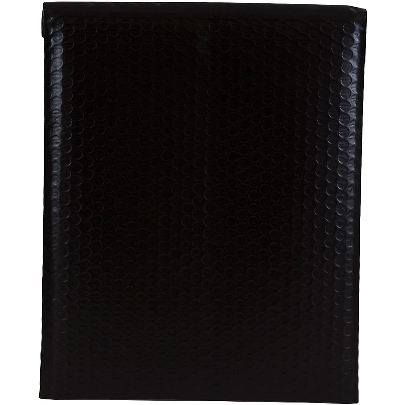 JAM Paper 9" x 12" Black Matte Bubble Padded Mailers with Self Adhesive Closure, 12ct.