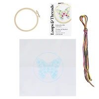 Butterfly Embroidery Kit by Loops & Threads®