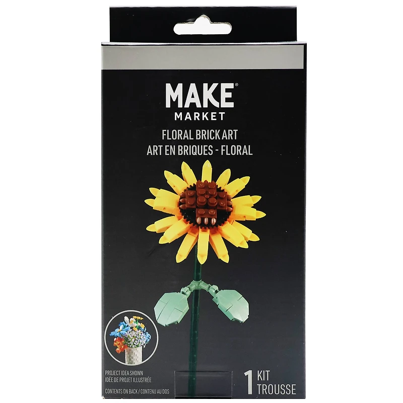Sunflower Floral Brick Art Kit by Make Market®