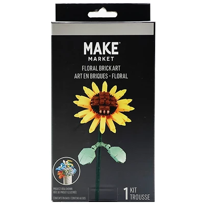 Sunflower Floral Brick Art Kit by Make Market®