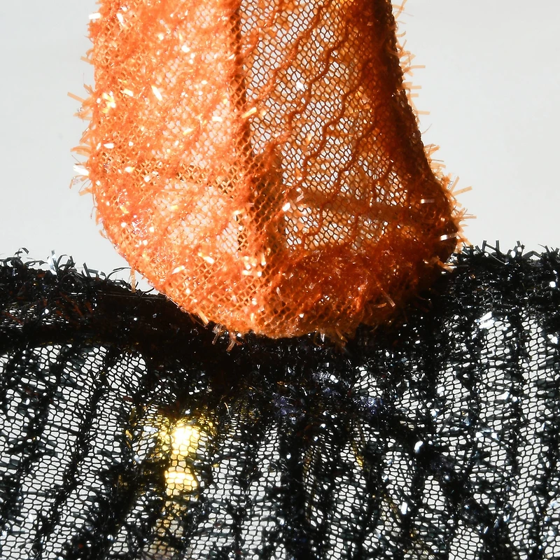 35" Black LED Jack-O-Lantern Halloween Garden Stakes