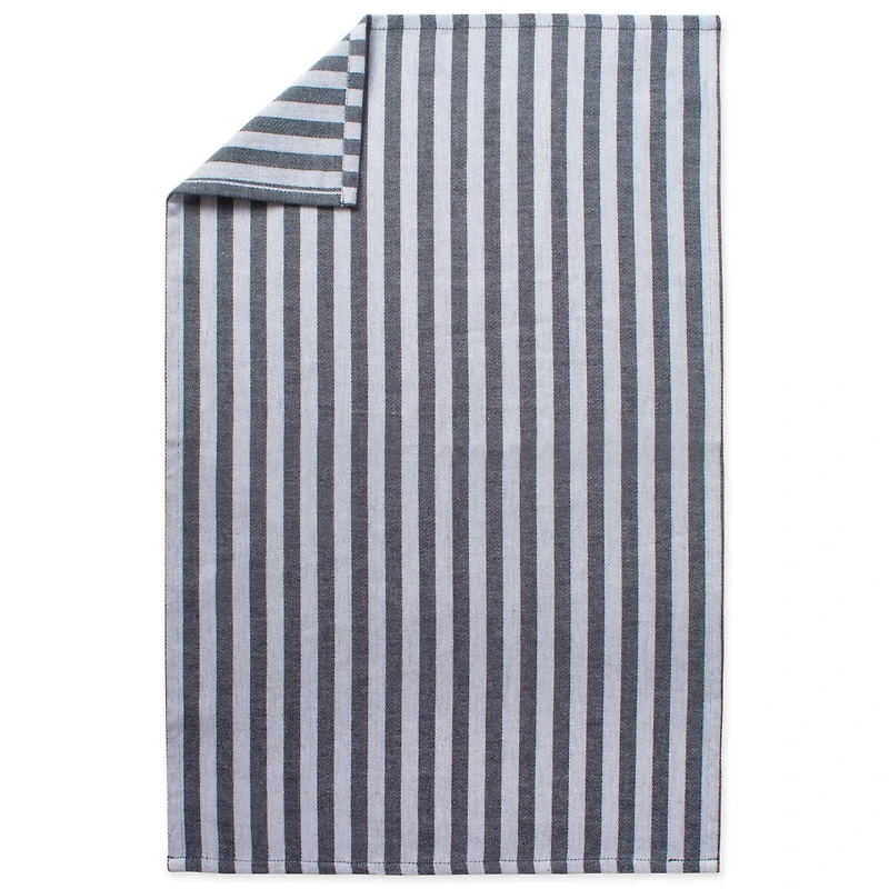 DII® Black & White Stripe Dishtowel, 3ct.