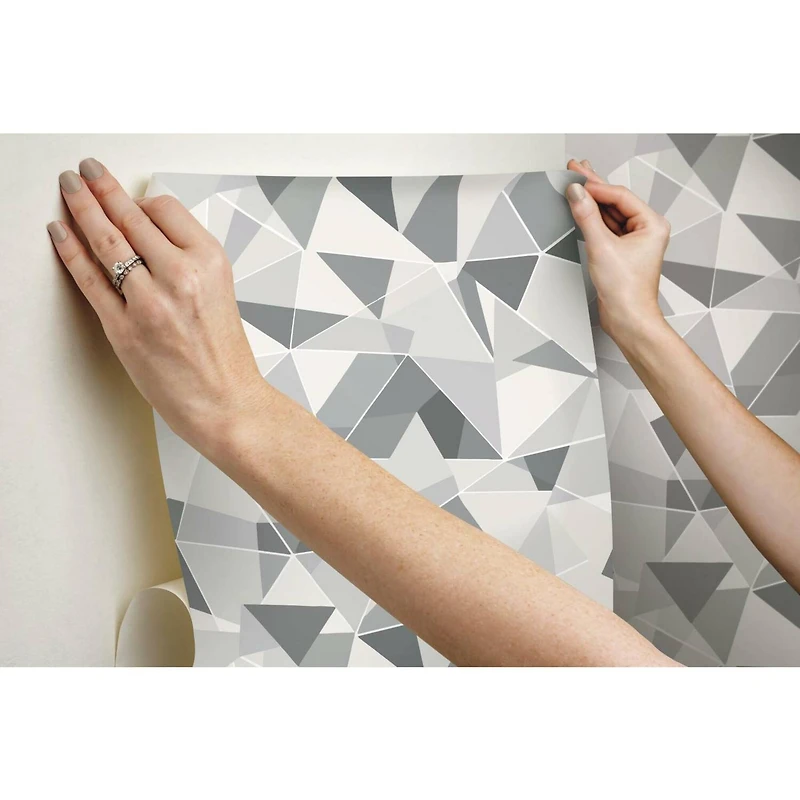 RoomMates Shattered Prism Peel & Stick Wallpaper