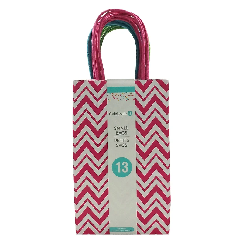 5.25" x 8.5" Bright Chevron Bag Value Pack By Celebrate It™