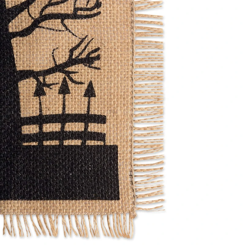 DII® 108" Haunted House Burlap Table Runner