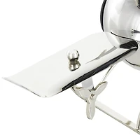 19" Silver Stainless Steel Decorative Airplane Clock