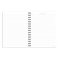 TF Publishing Business Black Spiral Lined Journal