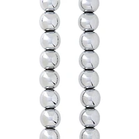 9 Packs: 24 ct. (216 total)  Silver Hematite Round Beads, 10mm by Bead Landing™