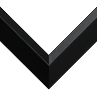 Frame USA Black Series Narrow Black Single Image Picture Frame with Mat