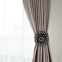 Simplify Black Magnetic Curtain Tie Back