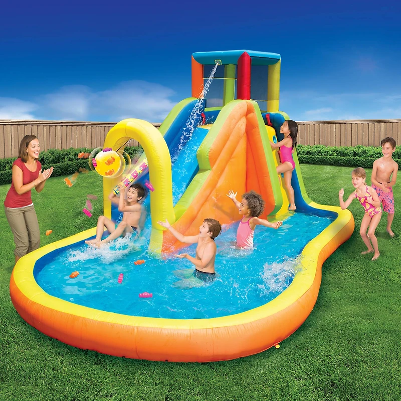 Banzai® 14ft. Inflatable Piñata Bash Party Slide™ Water Park