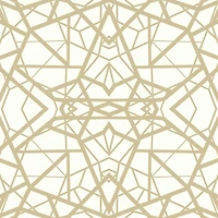 RoomMates White & Gold Shatter Geometric Peel & Stick Wallpaper