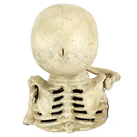 Design Toscano Bugged-Out Hungry Skeleton Cast Iron Mechanical Coin Bank