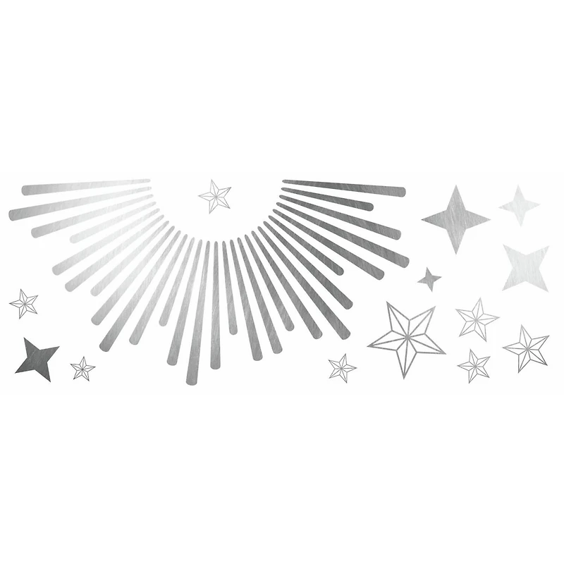 RoomMates Sunburst Peel & Stick Decals with Circle Mirror