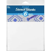 PA Essentials 8'' x 10'' Frosted Uncut Blank Stencil, 6ct.