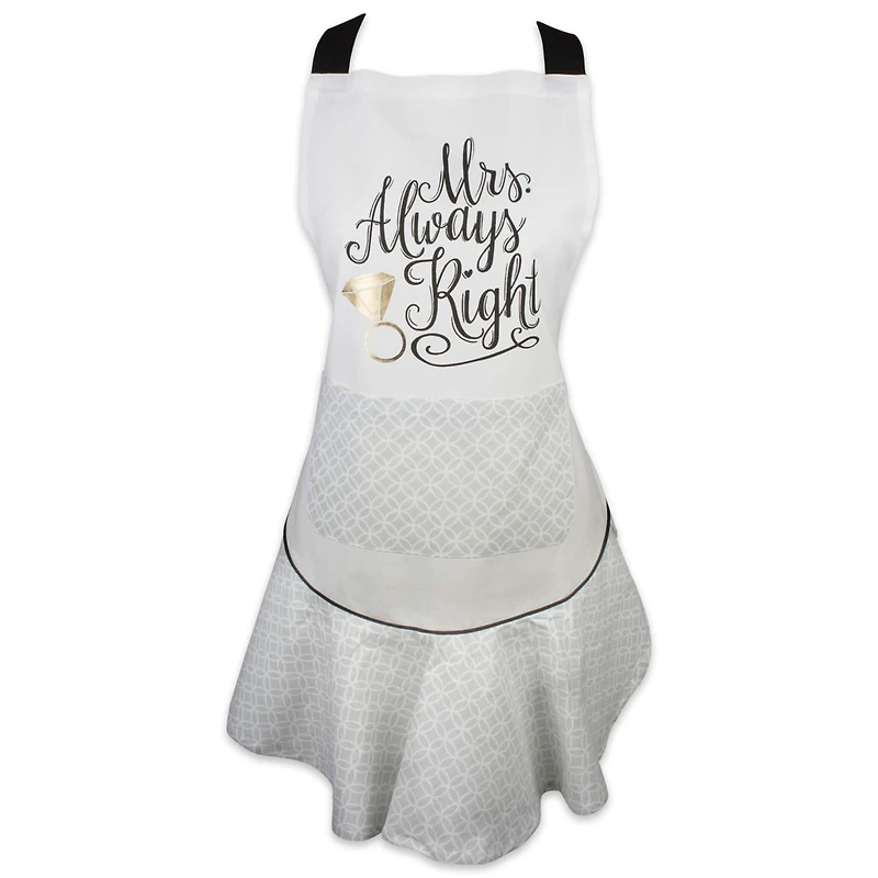 Mrs. Always Right Ruffle Apron