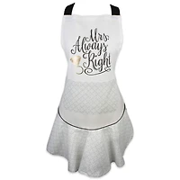 Mrs. Always Right Ruffle Apron