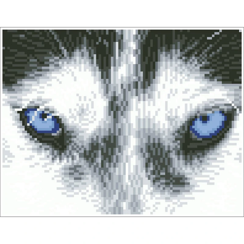 Diamond Dotz® Intermediate Mystic Husky Pre-Framed Diamond Painting Kit