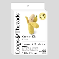 6 Pack: Intermediate Banana Amigurumi Crochet Kit by Loops & Threads®