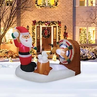 6ft. Inflatable Animated Snowball Fight