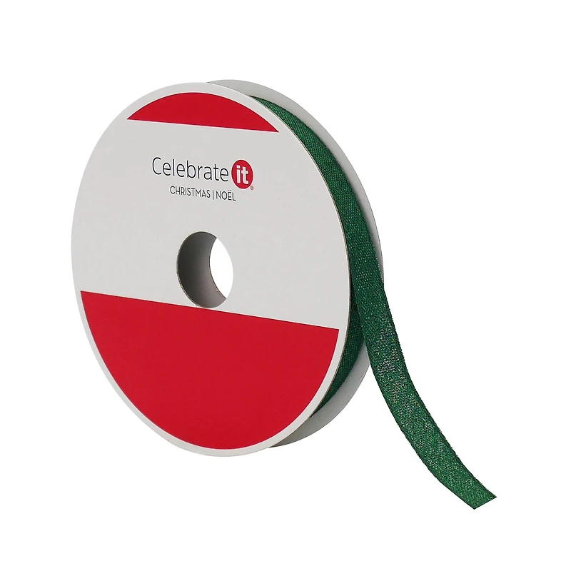 3/8" x 30ft. Green Shimmer Ribbon by Celebrate It®
