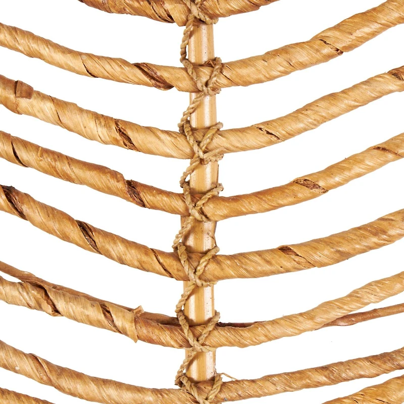 6.5ft. Light Brown Bamboo Palm Leaf Woven Foliage Set