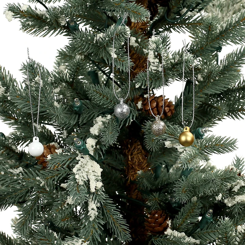 Mini 15mm White, Silver & Gold Ball Ornaments, 16ct. by Ashland®