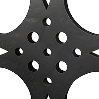 Gray Round Metal Industrial Wall Décor