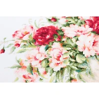 Luca-S Peonies Counted Cross Stitch Kit