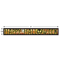 Beistle Metallic Happy Halloween Banners