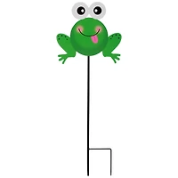 23" Frog Metal Garden Stake