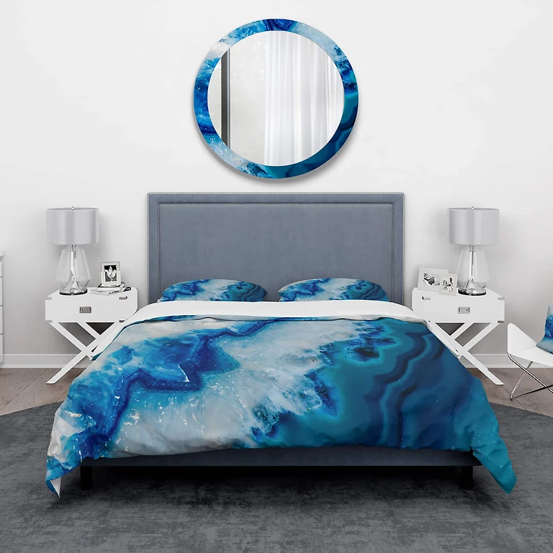 Designart 'Geode Slice Macro' Abstract Bedding Set