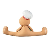 Glitzhome® 27.5" Christmas Fabric Gingerbread Man Doorstop