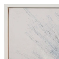 White Wood Glam Framed Abstract Wall Art 39" x 39" x 2"
