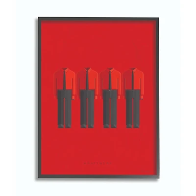 Stupell Industries Kraftwerk Fashion Design Wall Accent with Black Frame