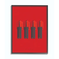 Stupell Industries Kraftwerk Fashion Design Wall Accent with Black Frame