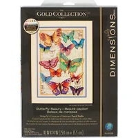 Dimensions® Gold Collection® Butterfly Beauty Counted Cross Stitch Kit