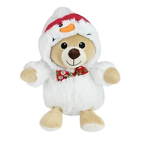 8" Teddy Bear Stuffed Animal Figures in Christmas Costumes
