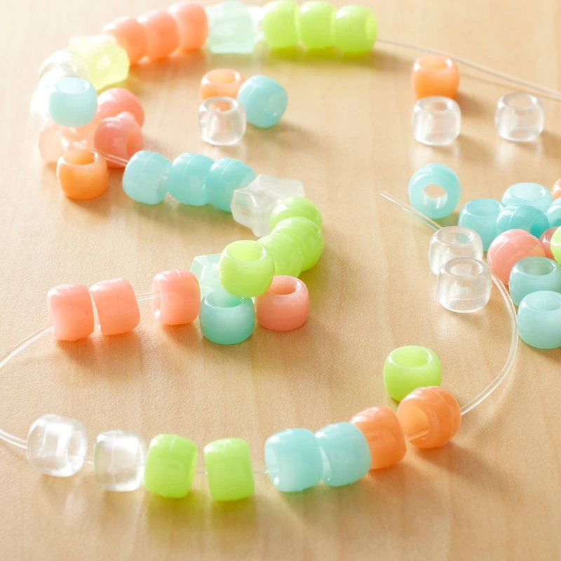 Glow in the Dark Pony Beads by Creatology™, 6mm x 9mm
