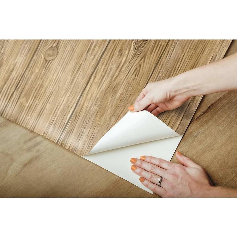 RoomMates Mushroom Wood Peel & Stick Wallpaper