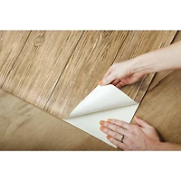 RoomMates Mushroom Wood Peel & Stick Wallpaper