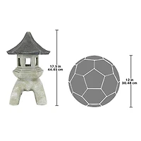 Design Toscano® 17.5" Large Pagoda Lantern Sculpture