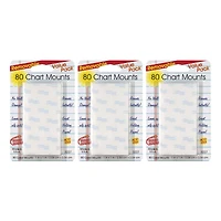 Magic Mounts® 1" Removable Chart Tabs, 3 Packs of 80