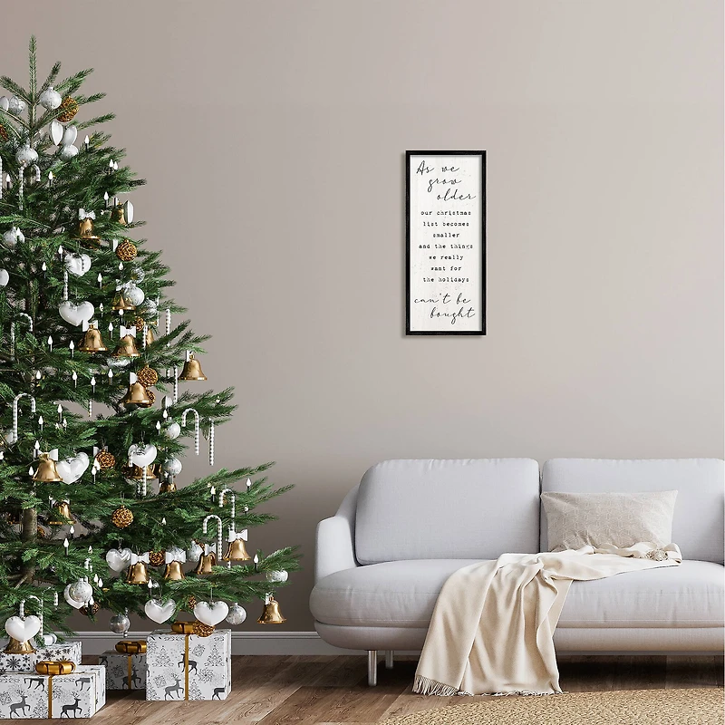 Stupell Industries Gifts That Can't Be Bought Holiday Framed Giclee Art