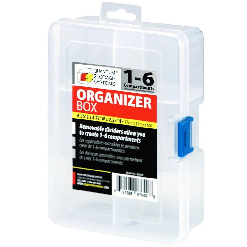 Quantum Storage Systems® Clear 1- Compartment Storage Boxes